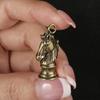 Brass Chess Horse Pendant 2026 Year of The Chinese Zodiac Horse Head Keychain Pendant Car Key Jewelry