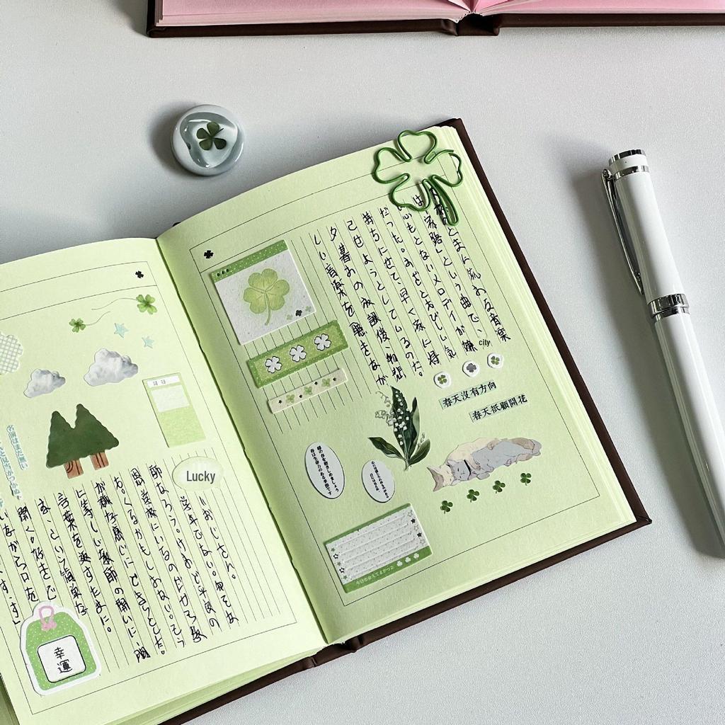 Strawberry Chocolate Hardcover Notebook with Light Purple Inner Pages - Elegant Daily Planner & Diary