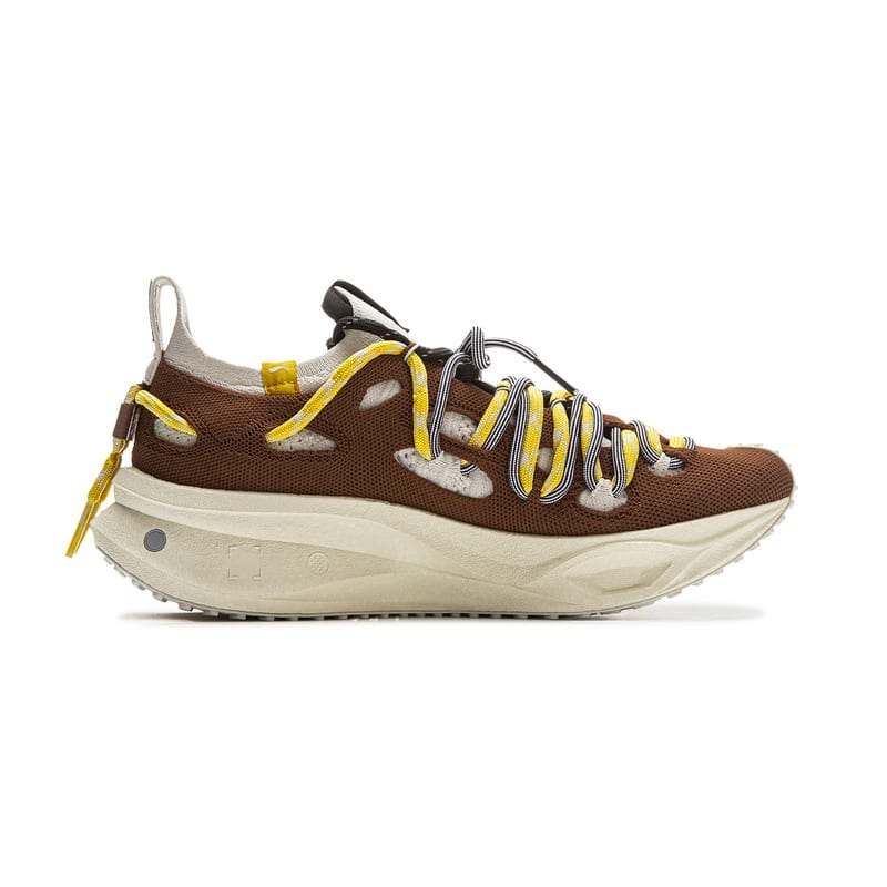 Li Ning Low top Casual Shoes Unisex Chestnut Bark Brown/White Birch Gray AZGV047-8