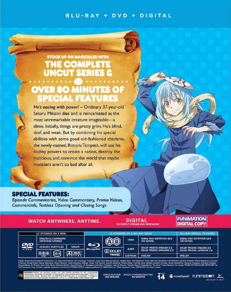 That Time I Got Reincarnated As A Season One Part One Slime - [Blu-ray]