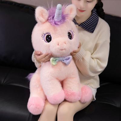 Pink Sitting Unicorn Doll Plush Toy Unicorn Doll Children Soothing Rag Doll Girl Birthday Gift