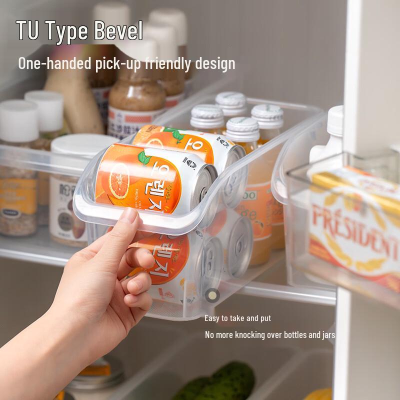 Slanted Refrigerator Storage Bin