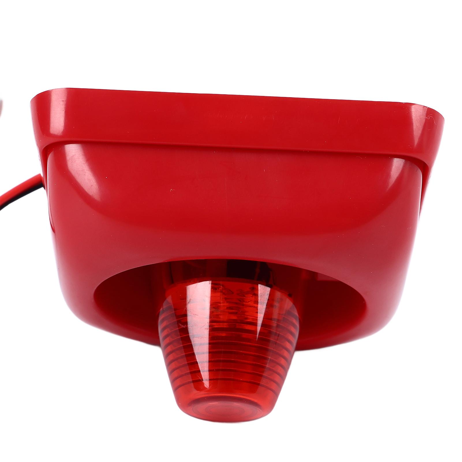 Industrieel Geluid Licht Alarm 115DB Ultra Luid Rode Knipperlichten Brand Stroboscoop Sirene