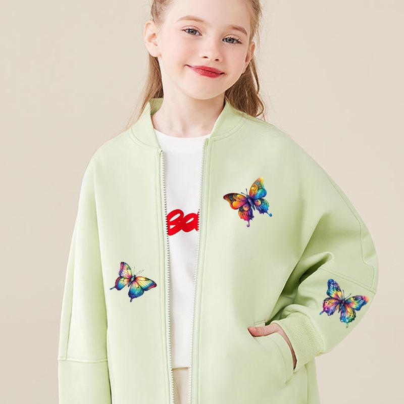 New Full-Page Flower & Butterfly Heat Transfer Sticker