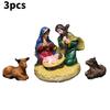 Resin Christmas Scene Figurines With Style Family Set For Holiday Decorations