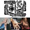 Tattoo Stencils India Waterproof Hand Art Stickers Tattoo Sticker Henna Template Tattoo Temporary
