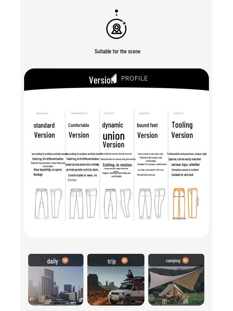 NORTHLAND Tashi Unisex Outdoor Moisture-Wicking Cargo Pants