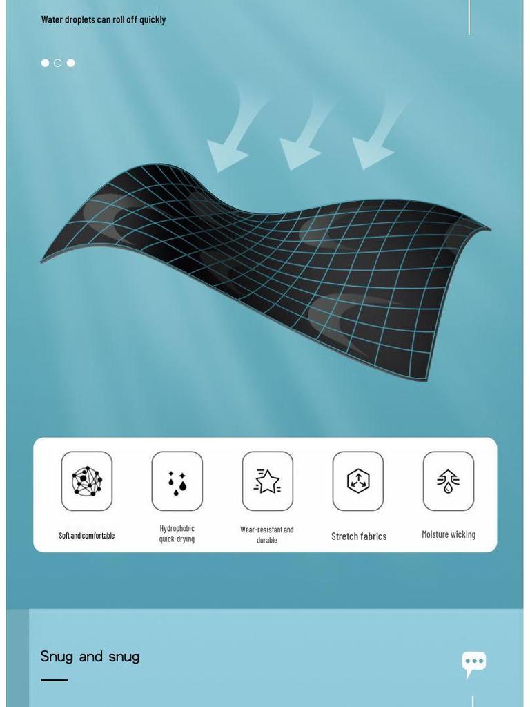 Pánské rychleschnoucí plavky z žraločí kůže a set čepice - Závodní voděodolné plavky