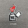 Embroidered Patches On Clothes Punk Patches For Clothing Diy Skull Stripes Stickers Cartoon Patches Appliques Badges