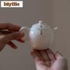 100ml White Porcelain Teapot Vintage Tea Infuser Pot Tea Maker Kettle With Ball Hole Chinese Tea Tea Items Accessories Ornaments