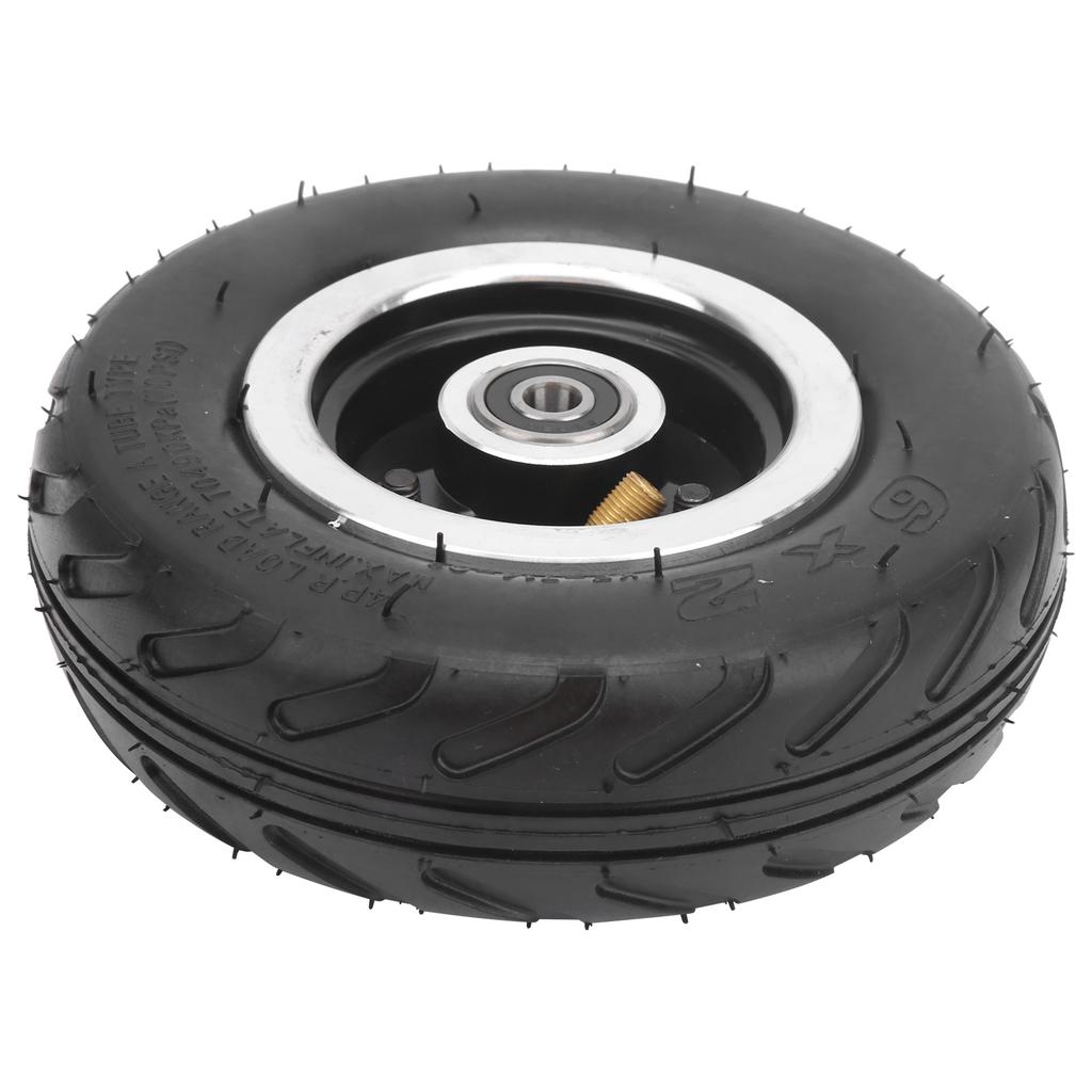 6x2 Pneumatic Wheel Inflatable Air Tire with Aluminum Alloy Hub Strong Grip for Electric Scooter