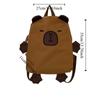 Kawaii Capybara Nylon Backpack Korean Style Cartoon Students Book Bag Capybara School Bag  Outdoor