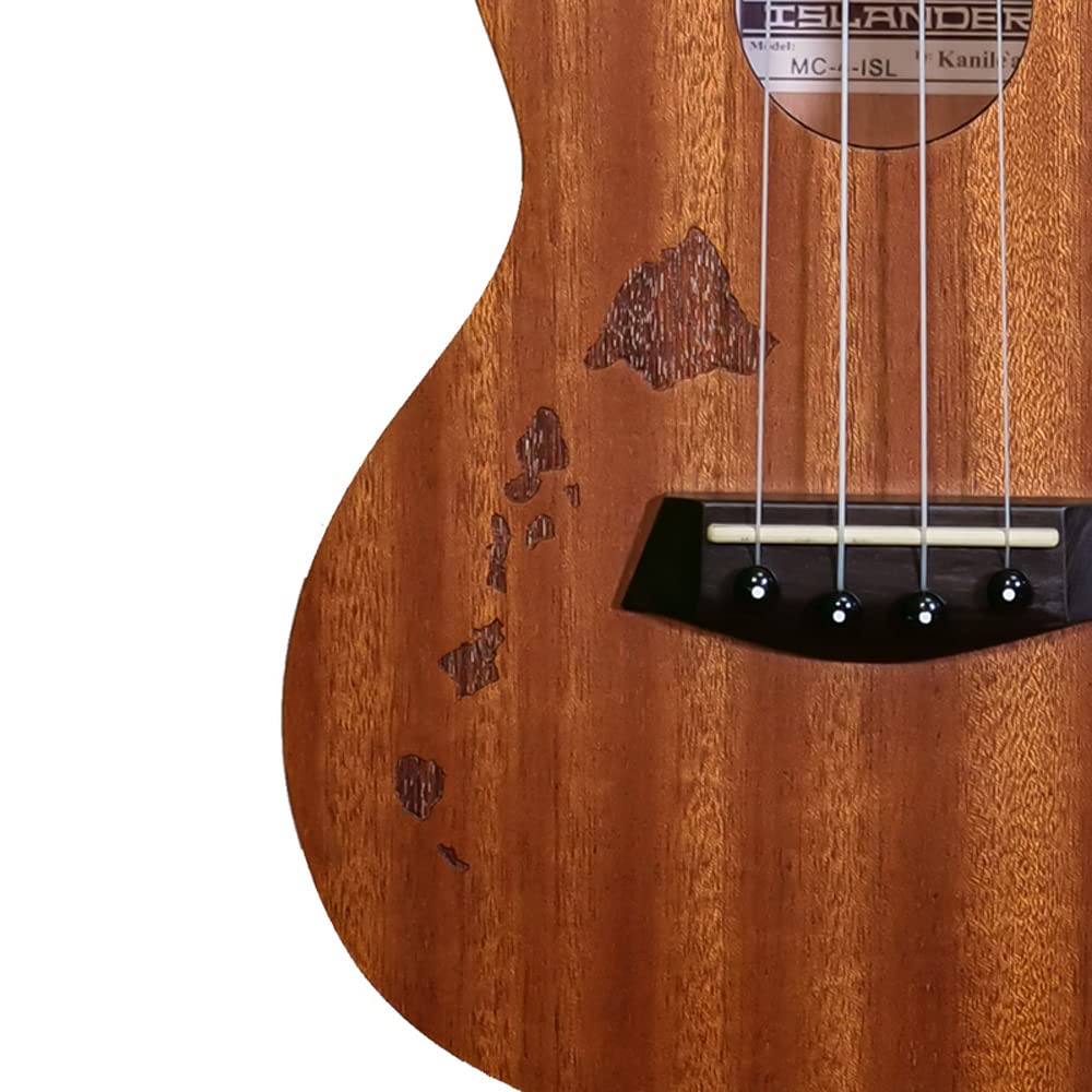 Islander Ukuleles by Islands Series Ukulele Mahogany Body Tenor Size Kanile'a MT-4-ISL