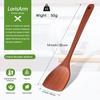 13.5-inch Cherry Wooden Spatula Turner Long Handle, Wood Kitchen Spatula Turner, Egg Scraper, Wood Cooking Utensil, Kitchen Spatulas for Flipping,