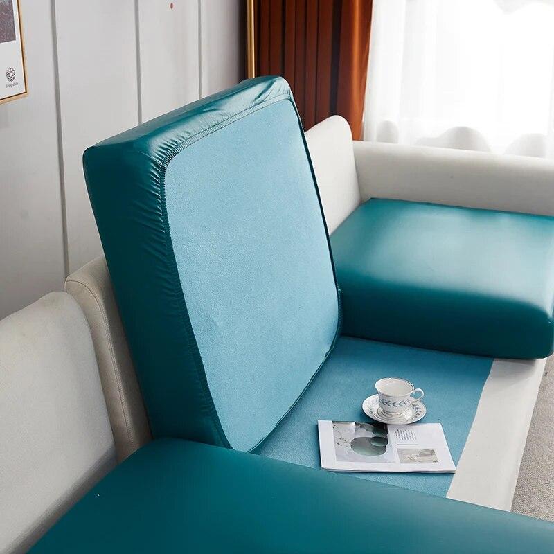 Wasserdichter PU-Möbelschutz, solider Sofabezug, Ecksofa-Sitzbezug, elastischer Stretch-Couchbezug, schützt für Haustiere