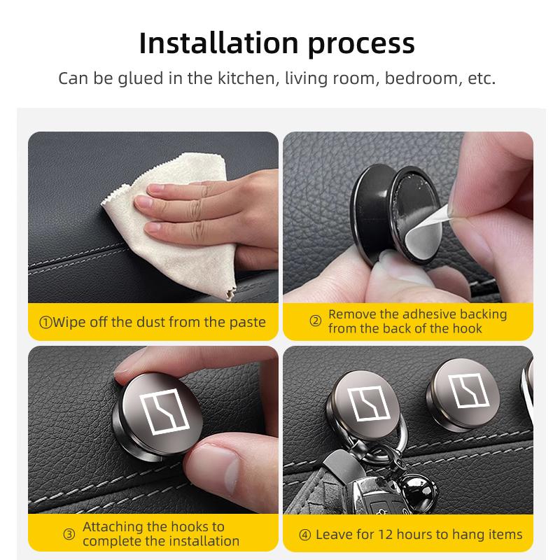Hidden Circular Car Mini Storage Hook Auto Interior Accessories For Zeekr 001 2021 2022 2023 EV 2021-2023 009 Krypton Tnrjc00