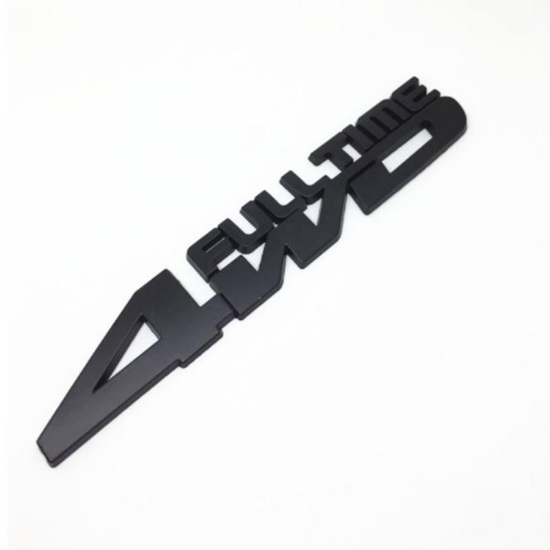 1 Pc Car Styling 3D Metal 4WD FULL TIME Side Fender Emblem Rear Trunk Sticker Decals For Auto Styling Badge Accessories