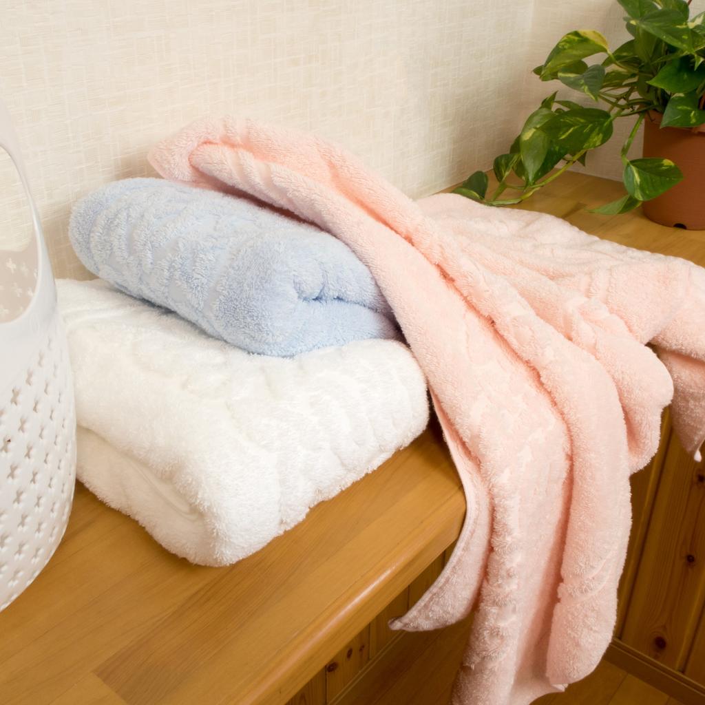 of hotel Hotel Use Bath Towel 60 x Cotton Thick Imabari Towel [Set 3] [Luxury specifications] 120cm/White 100%