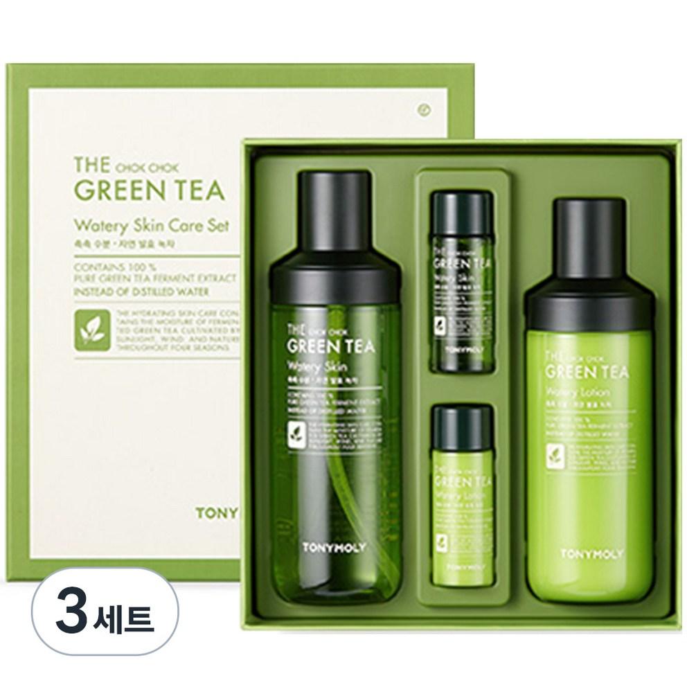 TONYMOLY The Chok Chok Green Tea Watery Skin Care Set (3 Set)