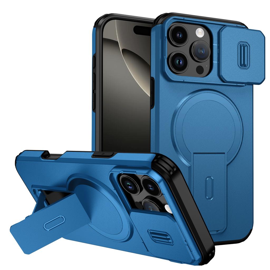 Case for Iphone 17 Pro Max Air 16 Plus 16e 15 14 12 13 Pro Iphone17 Kickstand Magnetic Camera Lens Cover Accessories