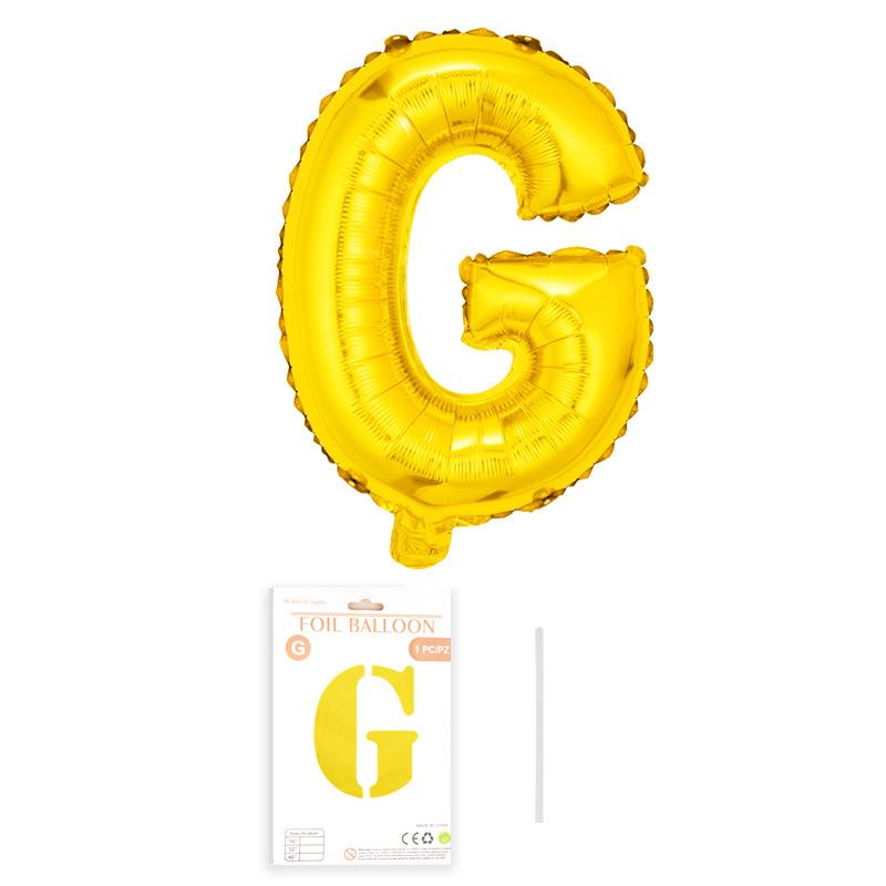 Independent Paper Card Packaging 16-Inch English Letter Aluminum Film Balloon Birthday Party Decoration Arrangement Aluminum Foil Balloon
