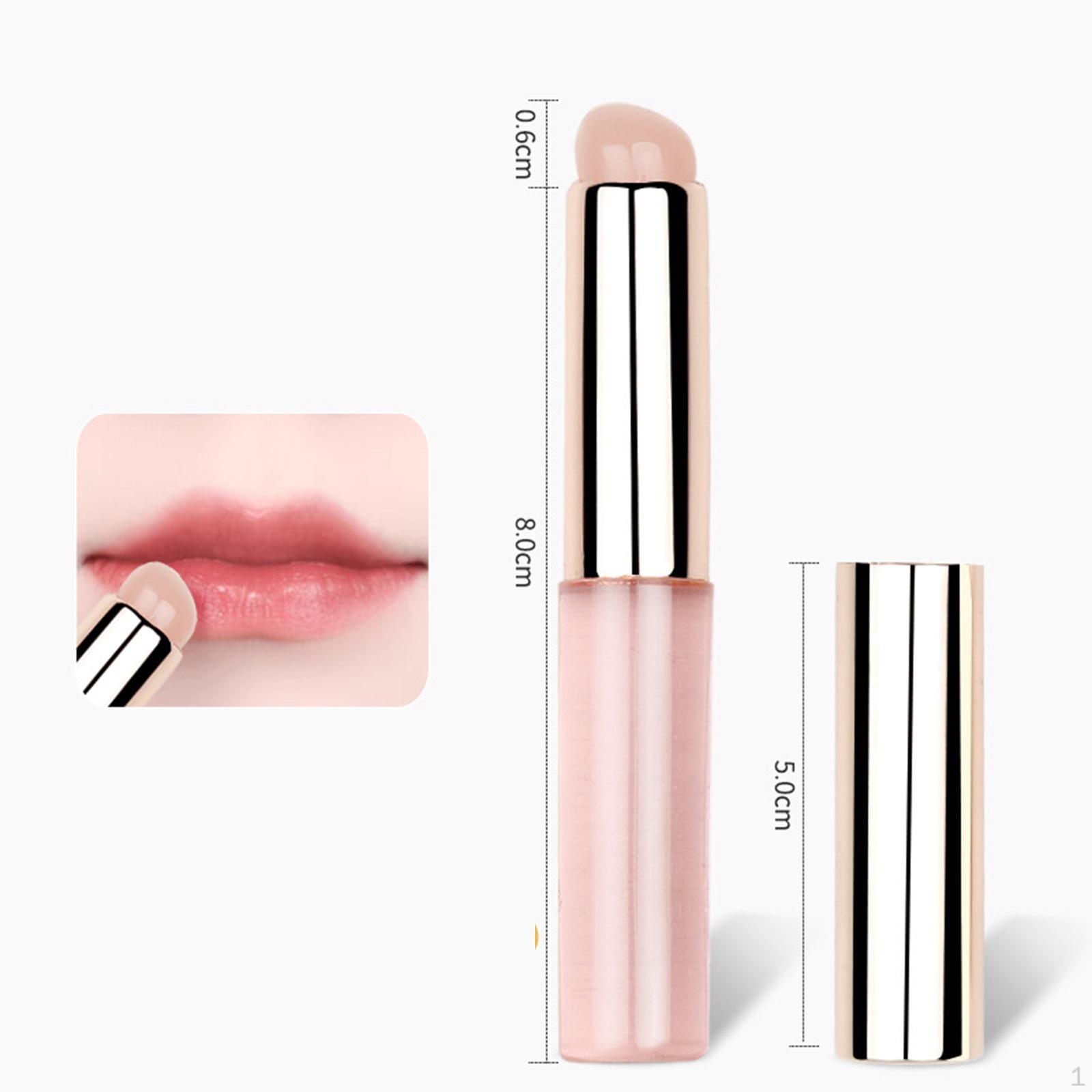 

Concealer Brush Lipstick Soft with Tube Protector Round Head Lip Makeup for clear brush head