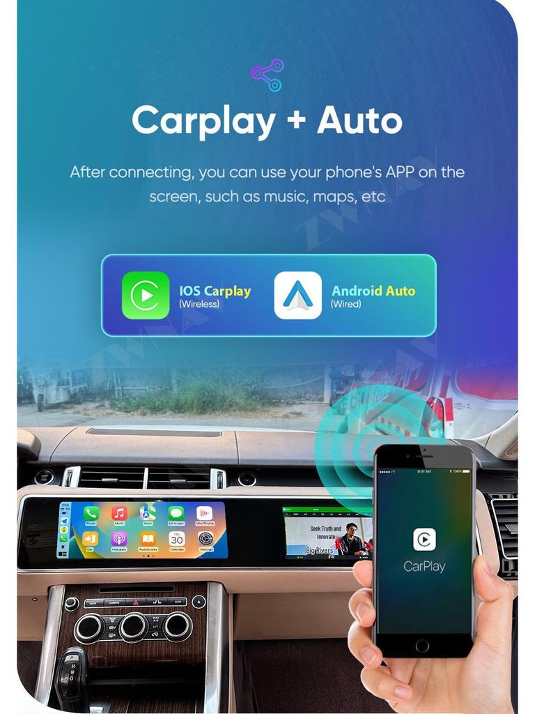 Range Rover Executive Sport 15.5" Dual Screen Android Smart Navigation System