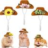 Hamsterblume Cowboyhut Kleines Haustier Mini-Cowboyhut Meerschweinchen Papagei Schlange Verstellbarer Kleiner Haustierhut