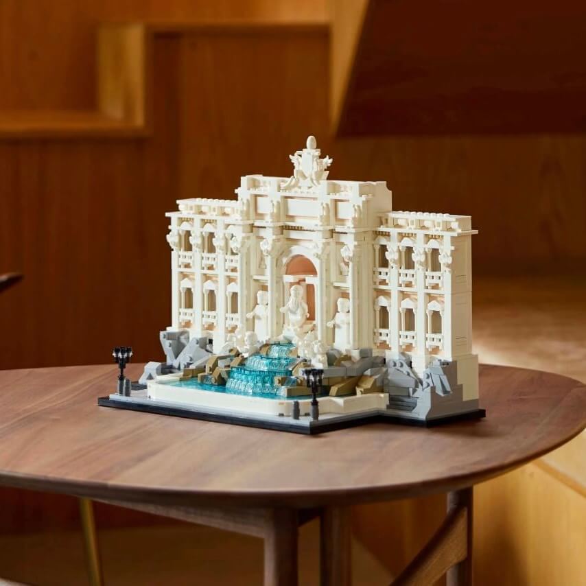 Creative New 21062 World Famous Trevi Fountain Building Model World Architecture Assembly Home Decoration Christmas Gifts