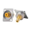 Alloy Female To Female Socket for Seamless Sound Video Connection In Home Theater Systems and Professional Setups