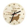 English Setter, Lawerack, Laverack - Clock with Dog, Wooden Clock with Engraving, Personalised Clock by