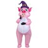 Patrick Star Clown Riding Dinosaur Inflatable Costume - Halloween Edition