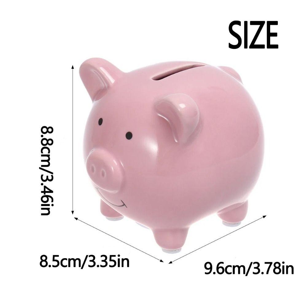 Cartoon Ceramic Piggy Bank Cute Savings Tank Birthday Gift Money Saving Box  for Boys and Girls
