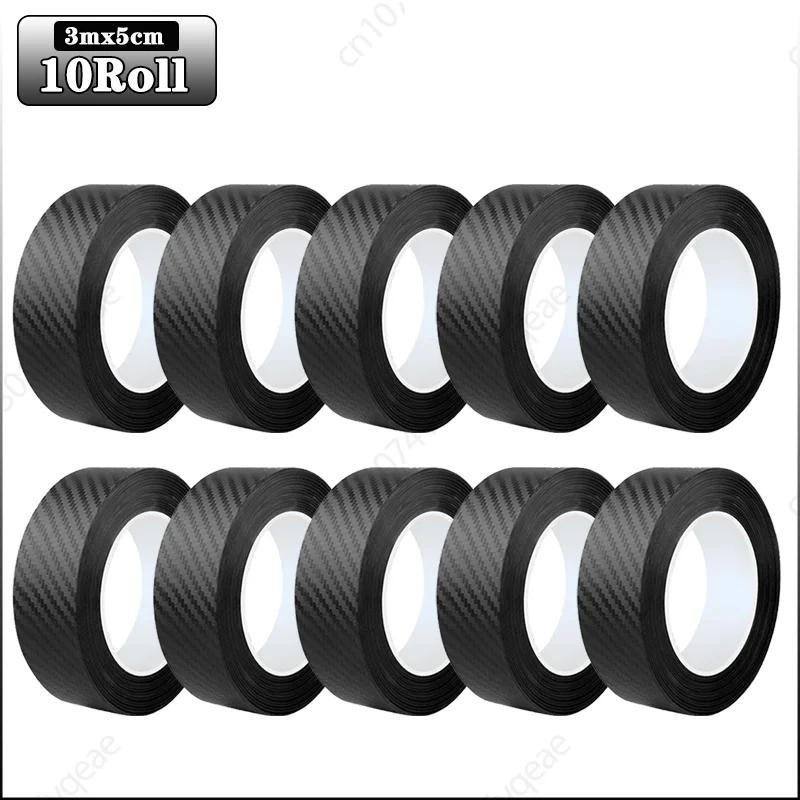 3m Auto 3D Kohlefaser Aufkleber Türschwelle Trittschutz Kofferraumstoßstange Seitenspiegel Kratzschutzband Autoaufkleber