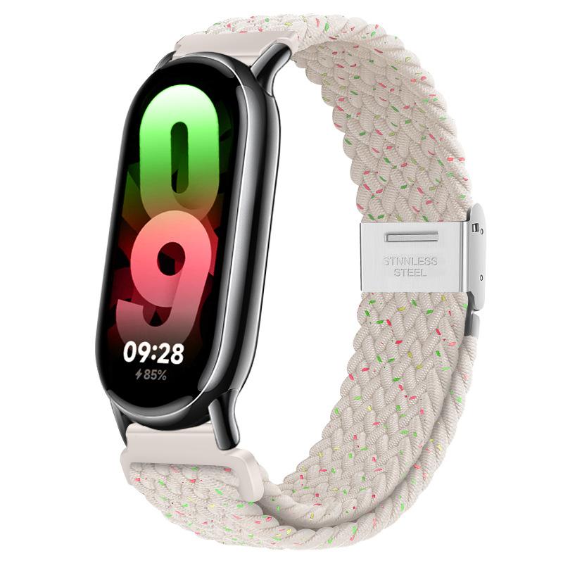 Nylon Braid Strap for Xiaomi Band 8 9 Metal Buckle Smart Band Replacement Bracelect Belt for Mi Band 8 Xiaomi Band 8 Wrist Strap