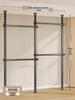 Floor-Standing Clothes Rack: Bedroom Hanger, Retractable Drying Rod, Coat & Hat Rack.