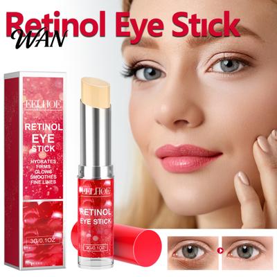 Moisturizing Eye Cream EELHOE Retinol Stick Renewing & Firming Under Balm for Dark Bag Remover Circles, Puffiness, Fine Lines Wrinkles Travel