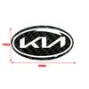 AIL1 1 Stück 3D neuestes KIA KN Kohlefaser Lenkrad Emblem Aufkleber Auto Lenkrad Auto Innenraum Emblem Auto Styling Zubehör