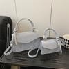 Fashionable Pu Small Crossbody Bag With Seaming Detail For Casual Wear And Teens