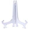 5 Pack Clear display easel Stand Plate Photo Frame Pedestal Picture Holder folds