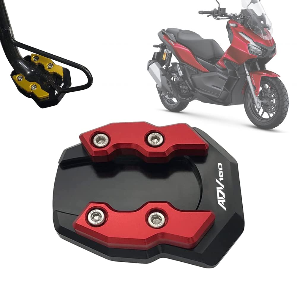 

ДЛЯ HONDA ADV160 ADV 160 2022 Мотоцикл ЧПУ Подножка Ножка Боковая подставка Удлинитель Подушка Опора Расширительная пластина (красный) красный
