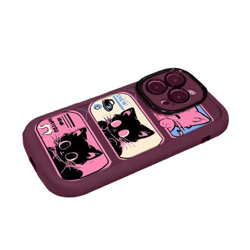 

Pink Cat for Apple 15 Mobile Phone Case New for IPhone14promax Cartoon 13/8plus Cartoon 16 For iPhone 6