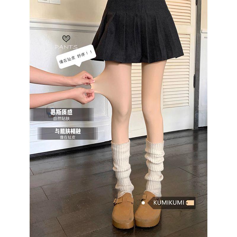 

Новое поступление Леггинсы на флисовой подкладке, подходящие ко всему, с эффектом «нюдовой кожи», женские чулки, превосходные телесного цвета, колготки, осенние черные и теплые колготки-носки с педалью Dark complexion Even feet (regular 150g)