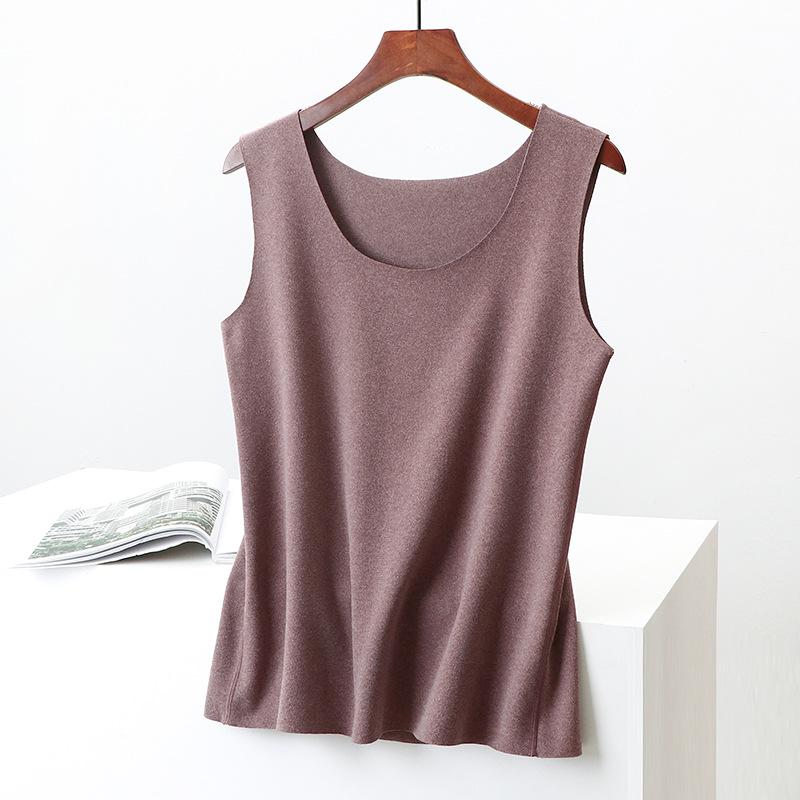 

Женский двусторонний бархатный жилет с круглым вырезом, осень/зима 2021 г. XL