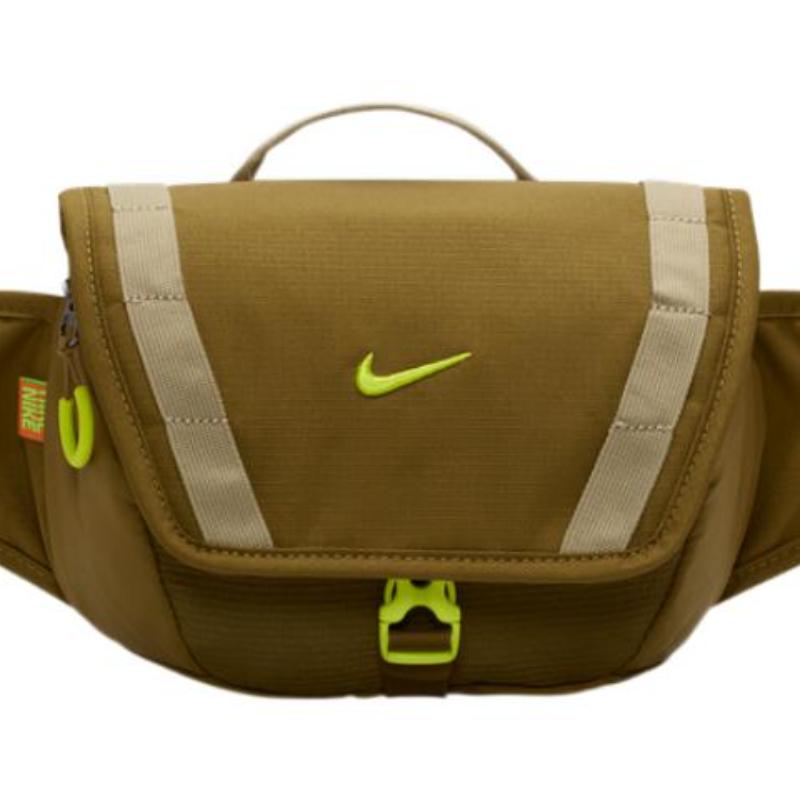 Nike Fabric One Shoulder Crossbody Fanny Pack Regular Unisex Olive Green Casual DJ9681-368
