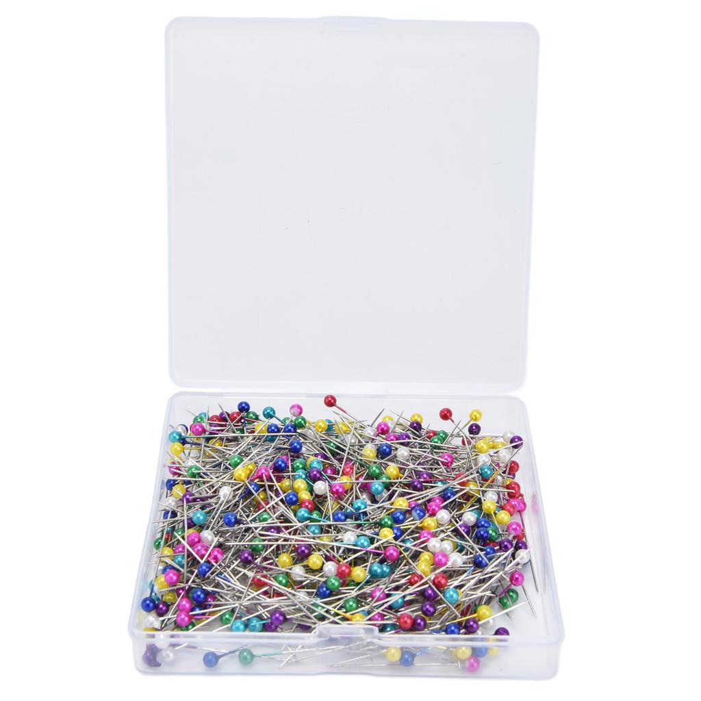 600Pcs Sewing Pins 38mm Long Different Colors Wide Application Durable Straight Pins for Clothing