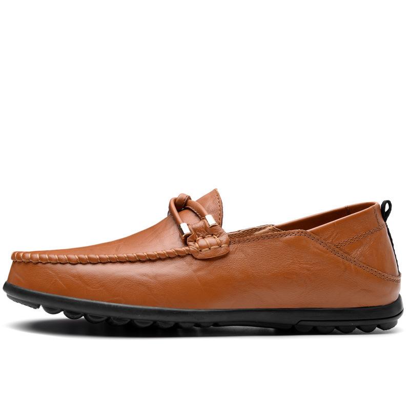 

Нові черевики Doudou натуральна шкіра лінива однопедальна м яка підошва м яка шкіра повсякденне шкіряне взуття Standard shoe size 47