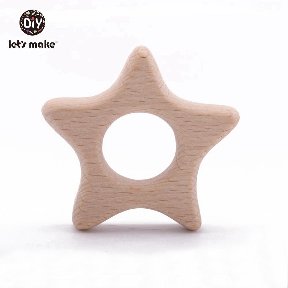 

Let S Make 20Pc Wooden Teether For Baby Newborn Gift Beach Wood Teething Toys Pendant Crib Mobile Rattle Wooden Baby Teether