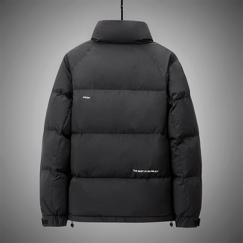 Winter Fashion White Duck Down Down Thickened Waterproof Fabric Men's Stand-up Collar Trend