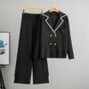 A Fashionable Autumn and Winter Knitted Casual Slimming and Stylish Two-piece Set for Women